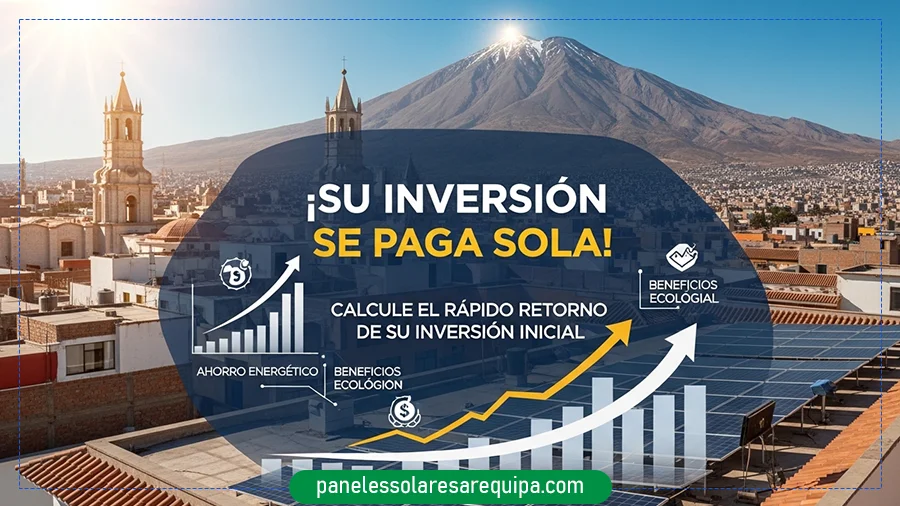 Gráfico de ahorro de energía con energía solar